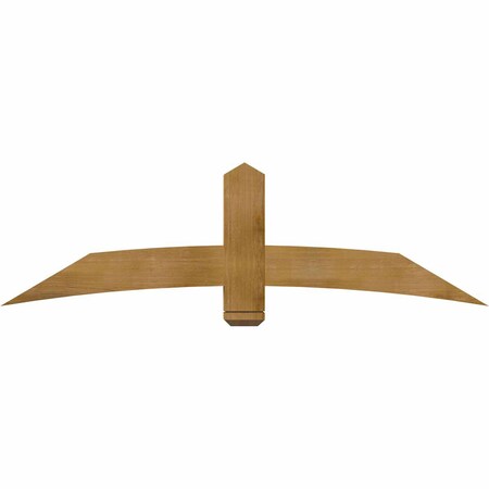 Ekena Millwork Bellingham Rough Sawn Timber Gable Bracket, Western Red Cedar, 72"W x 21"H x 4"D x 6"F, 7/12 Pitch GBW072X21X0406BEL00RWR